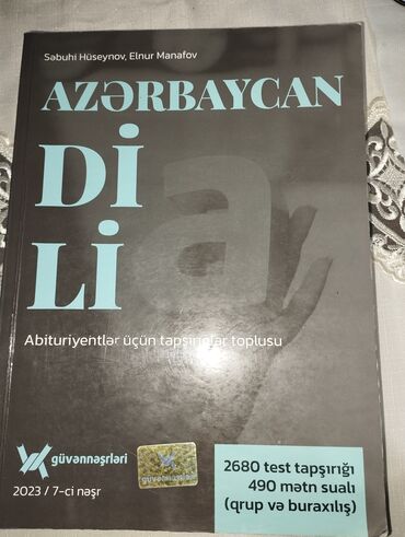 Kitablar, jurnallar, CD, DVD: Azərbaycan dili güvən test və mətn qiyməti 10 AZN çox az istifadə