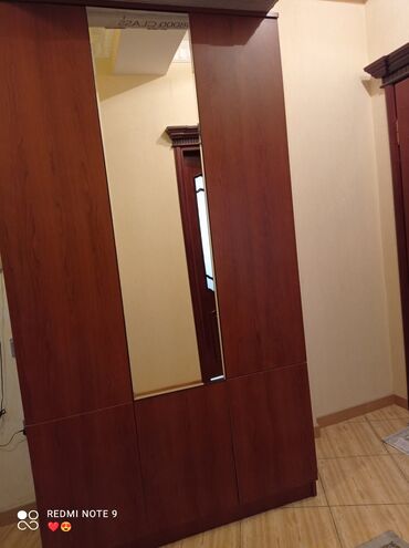 тканевый шкаф для одежды: Шкаф в прихожей, Б/у, 3 двери, Распашной, Прямой шкаф, Азербайджан