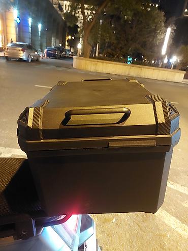 b örtük var: Motosiklet üçün arxa baqaj qutusu - Universal tip top-case: skuter və — 3