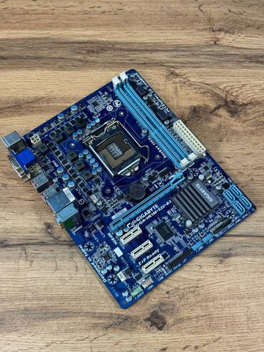 Материнские платы: Материнская плата, Б/у, Gigabyte, LGA1155, Mini-ATX, Для ПК