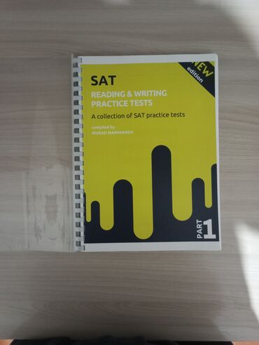 tez sat: Murad Mammadovun SAT Verbal Practice kitabı yenidir, üzərində