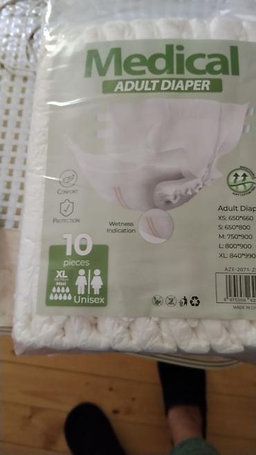 Digər tibbi məhsullar: Medical Adult Diaper – böyüklər üçün uniseks bez - Ölçü: XL (840×990 — 1