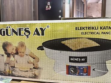 xəmir aparatı: GÜNEŞ AY Elektrikli Katmer Sacı – Electrical Pancake Oven - Marka — 2
