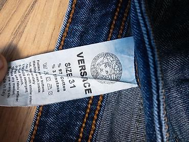 kosulja za manzetne: Muške teksas farmerke Versace - Model: slim/skinny kroj sa blagim — 4