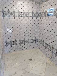 Plitə işləri: Xidmət: Kafel-metlax və fasad işləri Təsvir: - Hamam, sanitar — 15