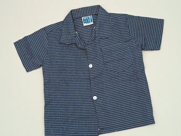 Koszule: Koszula 1.5-2 lat, stan - Bardzo dobry, wzór - Kratka, kolor - Niebieski