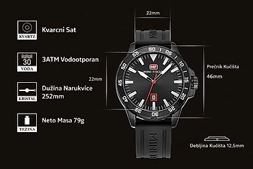 Ručni satovi: Nov ručni sat sa kutijom. Vodootporan mogu da se peru ruke, silikonska — 5