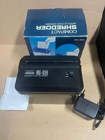torba za dokumente: Kompaktni seckalica papira sa otvaračem pisama MG-959 - Stolni model — 2