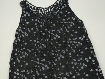 sukienki czarna w kwiaty: T-shirt, XS (EU 34), condition - Very good