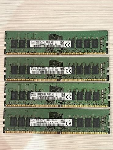 kompüter ramı: Operativ yaddaş (RAM) Hynix, 16 GB, 2666 Mhz, DDR4, PC üçün, İşlənmiş — 2