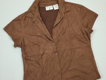 eleganckie brązowa bluzki: Koszula Damska, M, stan - Bardzo dobry