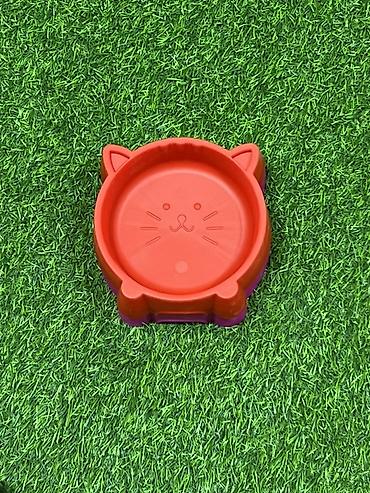 su zambagi: Məhsul: Pişik motivli plastik yem/qab su qabı - Şirin pişik qulaqları — 5