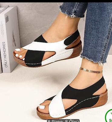 səndəl ayaqqabı: Adidas, Ölçü: 38, rəng - Ağ, Yeni — 1