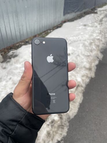 Apple iPhone: IPhone 8, Б/у, 64 ГБ, Black Titanium, Стилус, 75 %