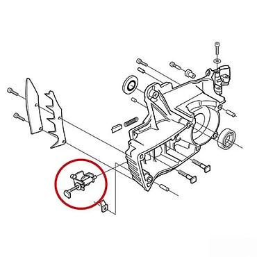 mal 037: Zatezač lanca za motorne testere – mehanizam za kućište kvačila - — 1
