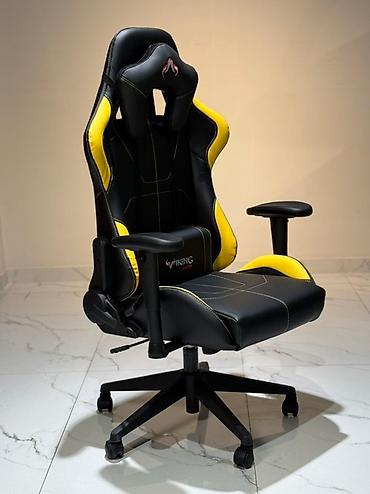 Игровые кресла: Игровое кресло, Новый, С колесиками, Экокожа, В рассрочку — 2