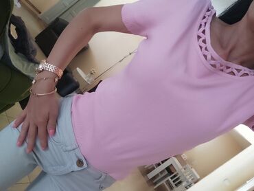 h: H&M, S (EU 36), Single-colored, color - Pink