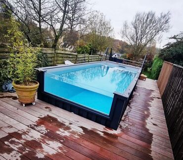 Hovuzlar: Konteyner hovuzlar sifarişlə hazırlanır ölçü seçimi var fiber hovuzlar — 2