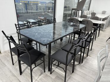 Кухонные столы и стулья: Кухонный стол и стул, цвет - Серый — 18