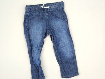 kolorowe spodnie: Spodnie jeansowe, H&M, 1.5-2 lat, 92, stan - Idealny