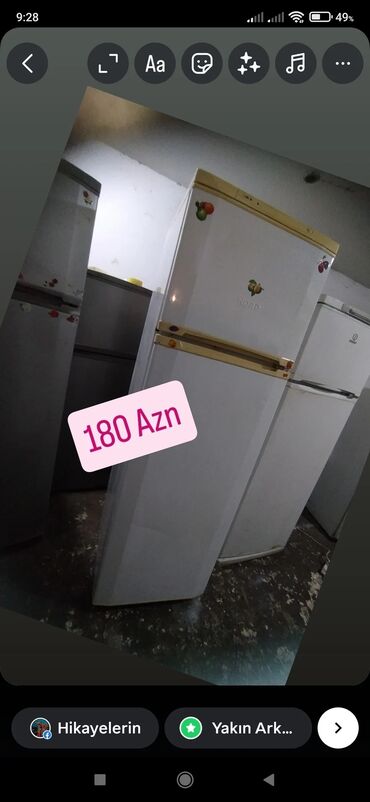 Soyuducular: 2 qapılı Indesit Soyuducu Satılır, rəng - Ağ — 7