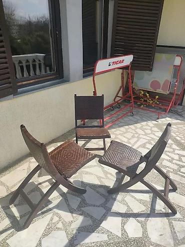 Garden furniture: 3 STOLICE DRVENE PRAKTIKO | Korišćenje stolice ispravne po negde se — 3