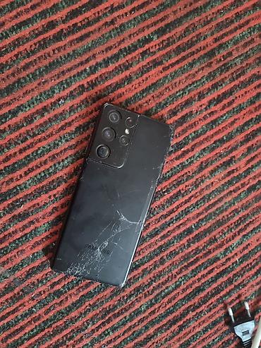 Samsung Galaxy S21 Ultra (чёрный) На Запчасти Екран работает но ест