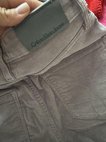 salvar: Şalvar, Calvin Klein, rəng - Bənövşəyi — 1