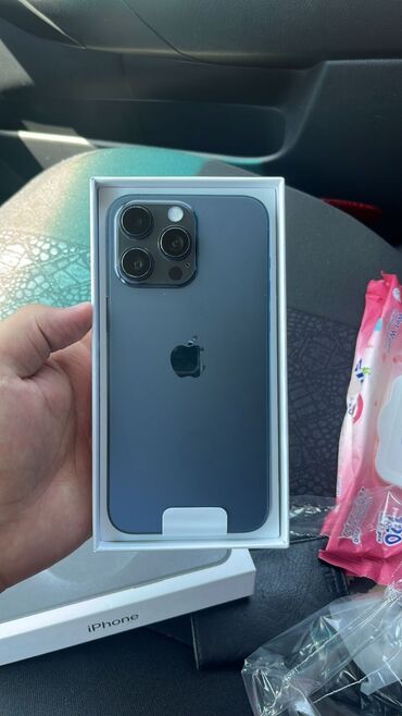azerbaycan iphone 13 pro max fiyat: IPhone 15 Pro Max, 512 GB, Pacific Blue, Face ID