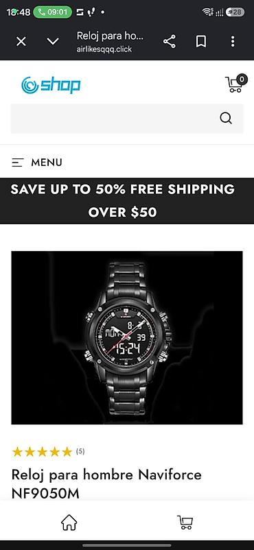swatch saat en ucuz: Naviforce NF9050M kişi qol saatı - Brend/model: Naviforce NF9050M - — 2