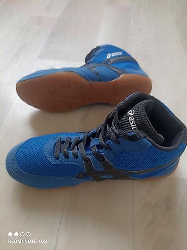Мужские кроссовки, 38, Asics, Б/у, цвет - Синий, Самовывоз