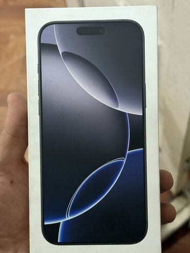 онлайн рассрочка телефона бишкек: IPhone 16 Pro Max, Колдонулган, 256 ГБ, Кара, Куту, 100 %