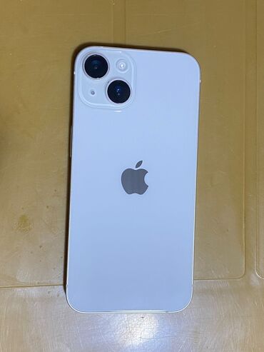 Apple iPhone: IPhone 14, 128 GB, Ağ, Zəmanət, Face ID, Sənədlərlə