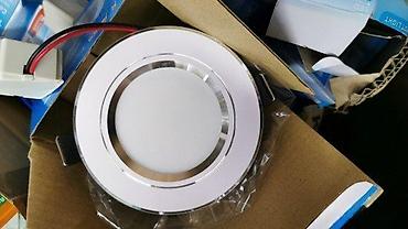 mini garniture: 💡 LED ROZETNA 3W – 6500K Matirano staklo (difuzor) – Bela alu maska — 1