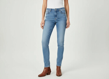 dżinsy z łańcuchem: DENIM JEANS, Jeans for women, size L
