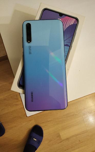 huawei 4g: Huawei Y8p, 128 GB, rəng - Mavi, Barmaq izi — 2