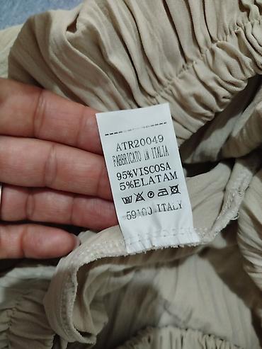 Kompleti: Dvodijelni komplet od plisirane tkanine – bež od L xl xxl - Gornji — 9