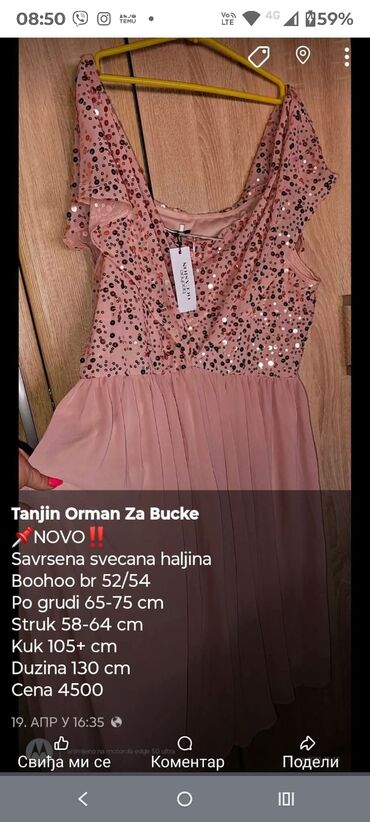 Topovi: Pretty Woman, 5XL (EU 50), Cvetni, bоја - Crna — 13
