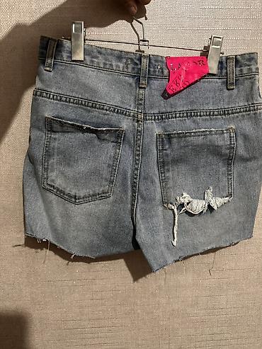 раунд лаб: Джинсовые шорты LABOR, размер S. - Материал: premium denim (хлопковый — 2