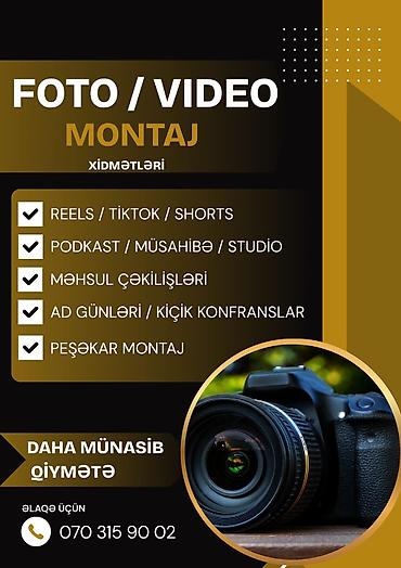 videolar yukle: Foto/Video montaj xidmətləri - Reels, TikTok, Shorts üçün qısa video — 1
