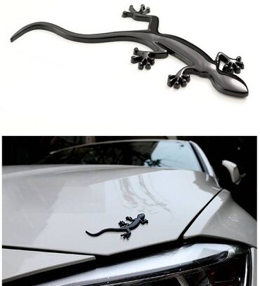 наклейки на авто: 3D автомобильная металлическая наклейка (эмблема) Gecko, геккон