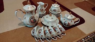 samovar cay: Çay dəsti, rəng - Bej, Farfor, Almaniya — 2