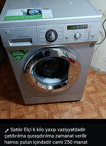 lg 6: LG paltaryuyan maşın – Direct Drive, ön yükleməli - Yük tutumu: 6 kq - — 1