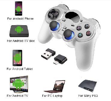 Oprema za video igre: Multifunkcionalni Wireless Gamepad za PC, Android, PS3. Nov i — 2