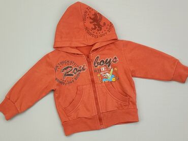 sweterek pomarańczowy: Bluza, 0-3 m, stan - Dobry