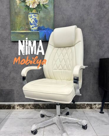 Ofis və oyun kresloları: Yeni, Təkərli, Qolları tənzimlənir, Parça — 16