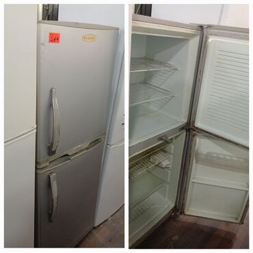 2 el soyuducular: Plasma iki qapılı soyuducu - Üst qapı: soyuducu bölmə, 2 ədəd metal