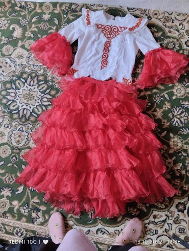 платье для танцев: XL (EU 42), цвет - Красный