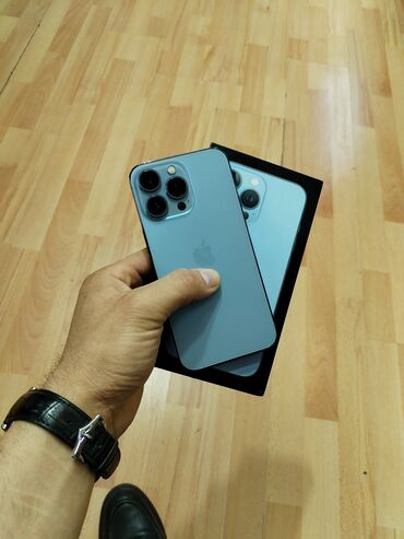 iphone 6 ikinci el: IPhone 13 Pro, 128 GB, Mavi, Face ID