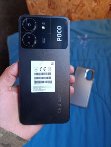 телефоны 3000: Poco C65, Жаңы, 256 ГБ, түсү - Кара, 2 SIM